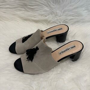 Karl Lagerfeld Suede Slip On Heels